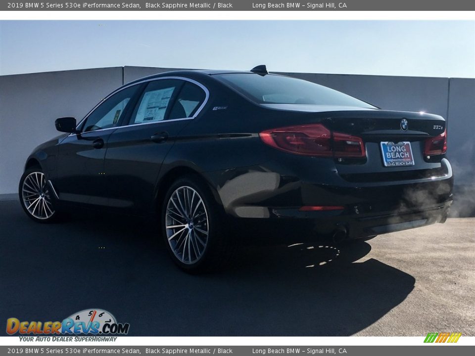 2019 BMW 5 Series 530e iPerformance Sedan Black Sapphire Metallic / Black Photo #2