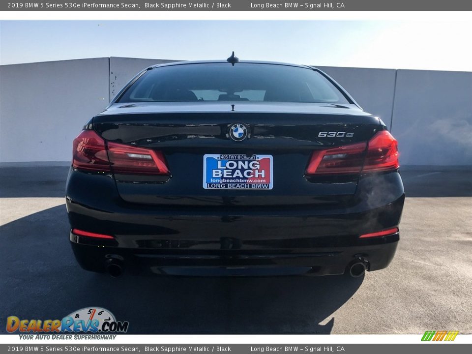 2019 BMW 5 Series 530e iPerformance Sedan Black Sapphire Metallic / Black Photo #3