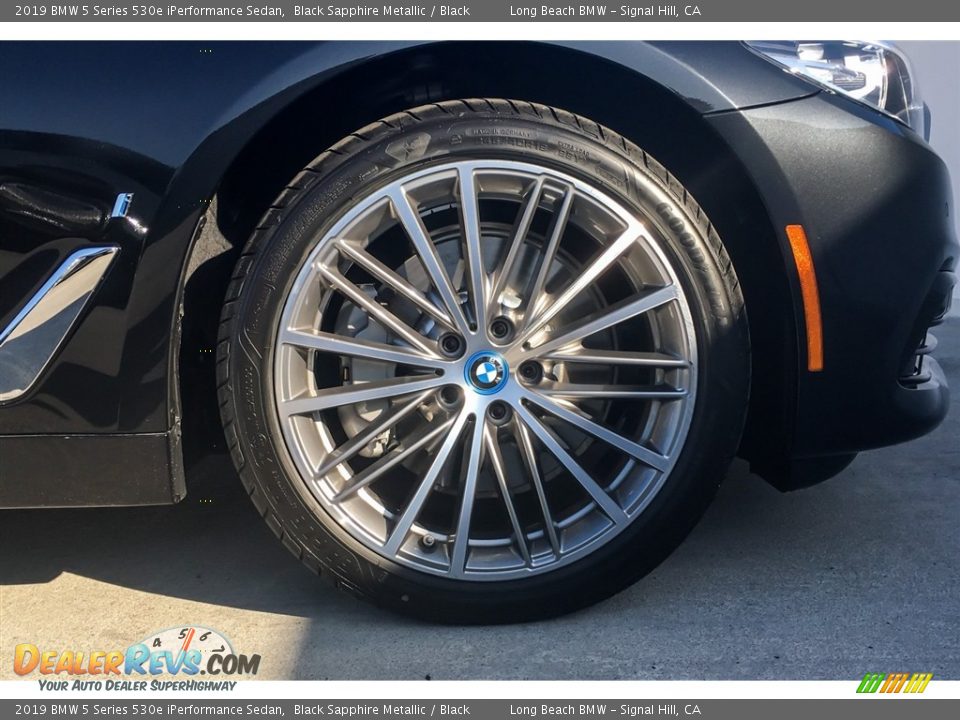2019 BMW 5 Series 530e iPerformance Sedan Black Sapphire Metallic / Black Photo #9