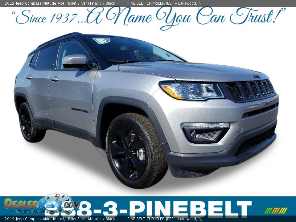 2019 Jeep Compass Altitude 4x4 Billet Silver Metallic / Black Photo #1