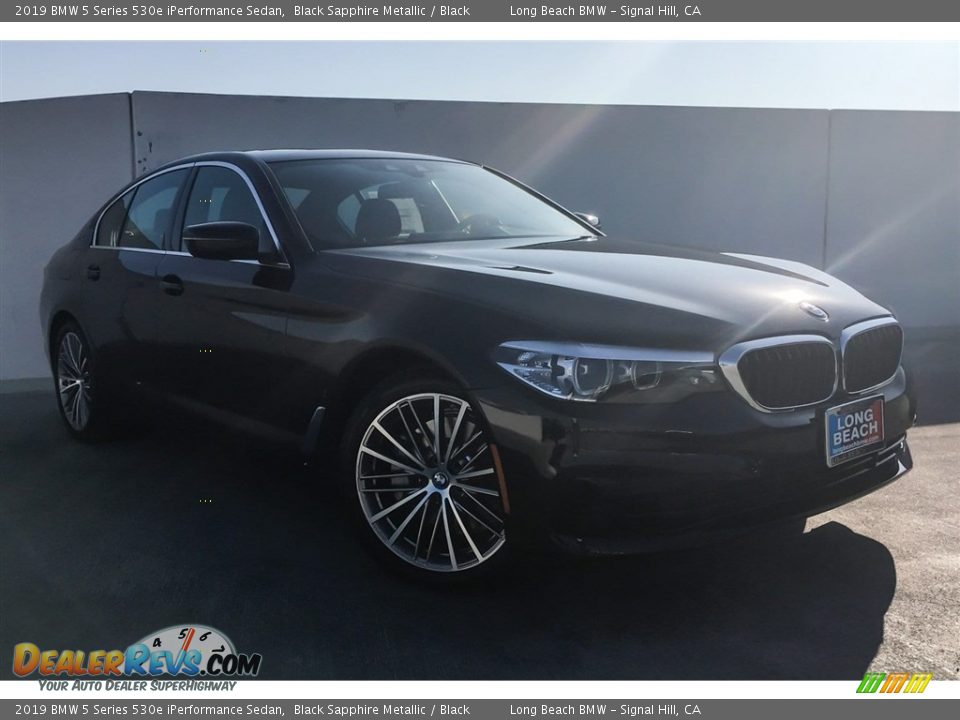 2019 BMW 5 Series 530e iPerformance Sedan Black Sapphire Metallic / Black Photo #12