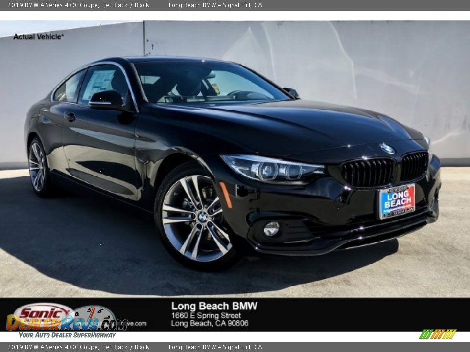 2019 BMW 4 Series 430i Coupe Jet Black / Black Photo #1