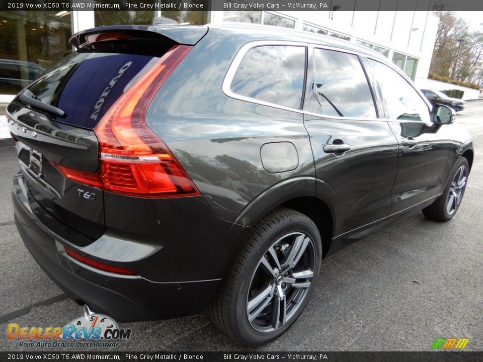 2019 Volvo XC60 T6 AWD Momentum Pine Grey Metallic / Blonde Photo #2