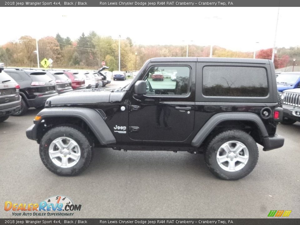 2018 Jeep Wrangler Sport 4x4 Black / Black Photo #2