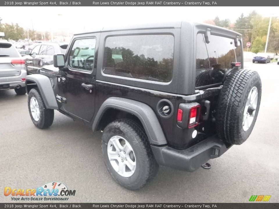 2018 Jeep Wrangler Sport 4x4 Black / Black Photo #3