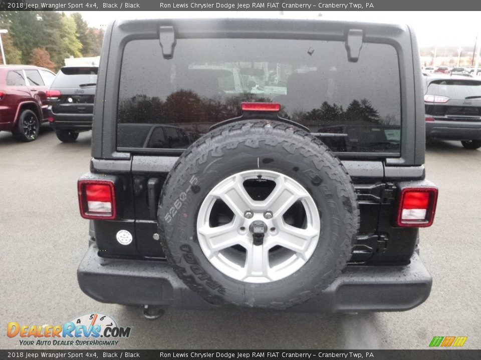 2018 Jeep Wrangler Sport 4x4 Black / Black Photo #4