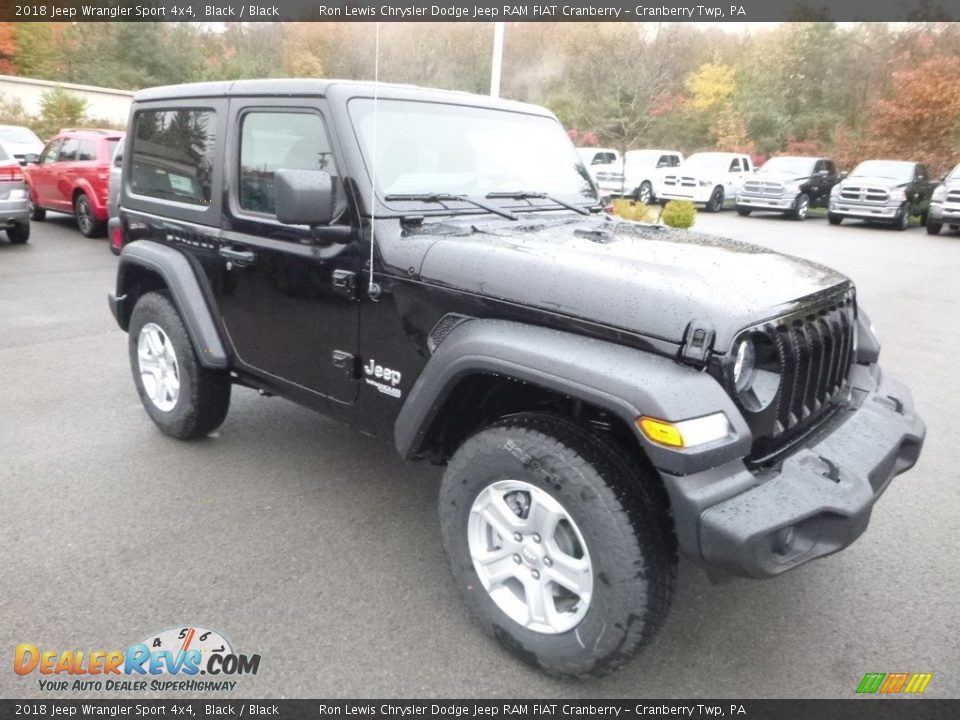 2018 Jeep Wrangler Sport 4x4 Black / Black Photo #7