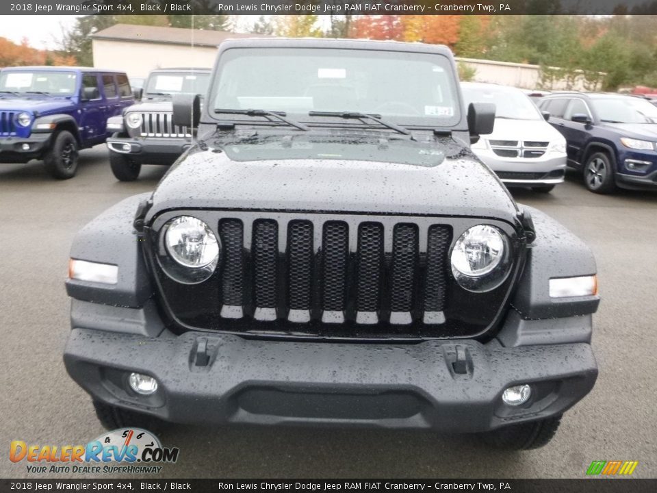 2018 Jeep Wrangler Sport 4x4 Black / Black Photo #8