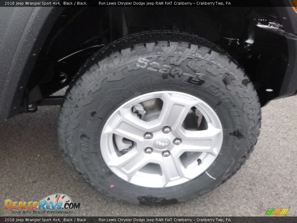 2018 Jeep Wrangler Sport 4x4 Black / Black Photo #9