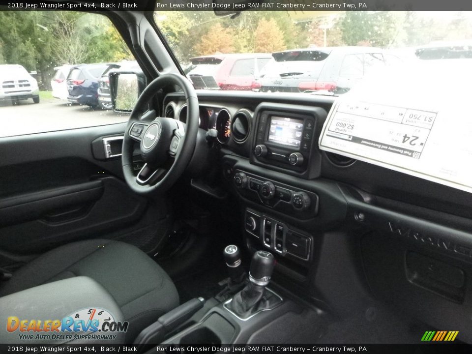 2018 Jeep Wrangler Sport 4x4 Black / Black Photo #11