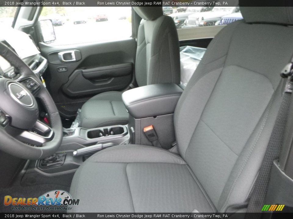 2018 Jeep Wrangler Sport 4x4 Black / Black Photo #14