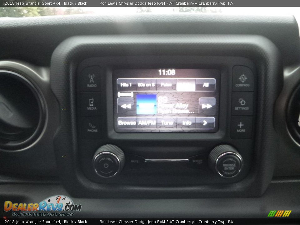 2018 Jeep Wrangler Sport 4x4 Black / Black Photo #16