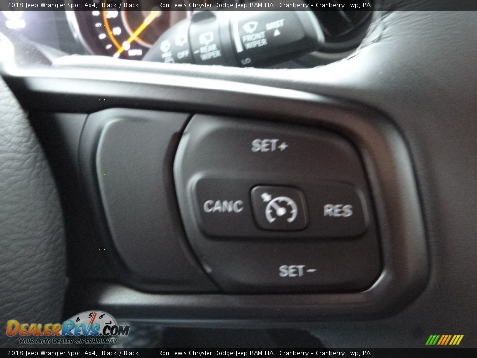 2018 Jeep Wrangler Sport 4x4 Black / Black Photo #18