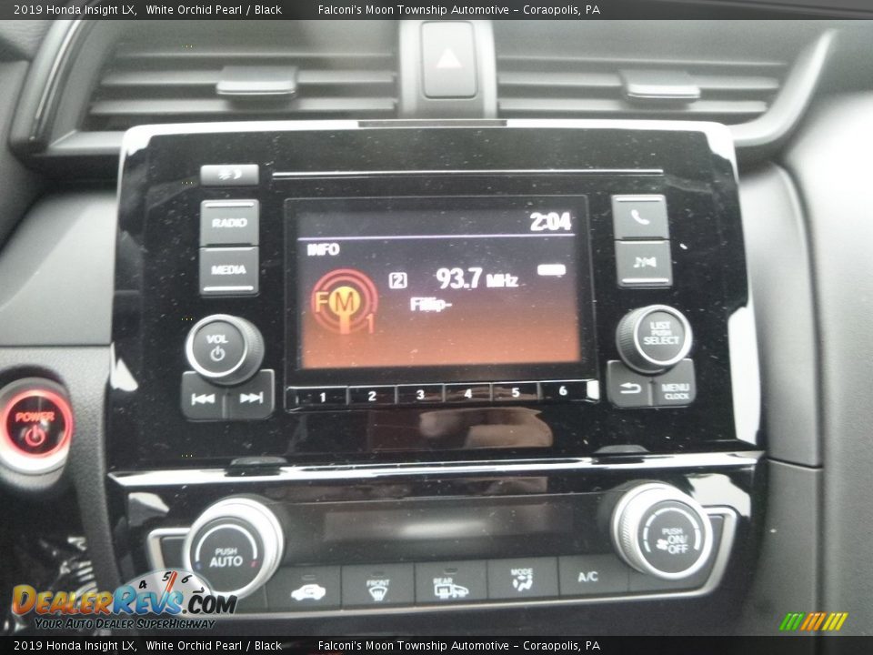 2019 Honda Insight LX White Orchid Pearl / Black Photo #14