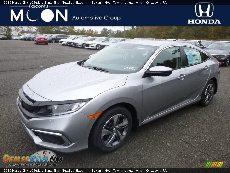 2019 Honda Civic LX Sedan Lunar Silver Metallic / Black Photo #1