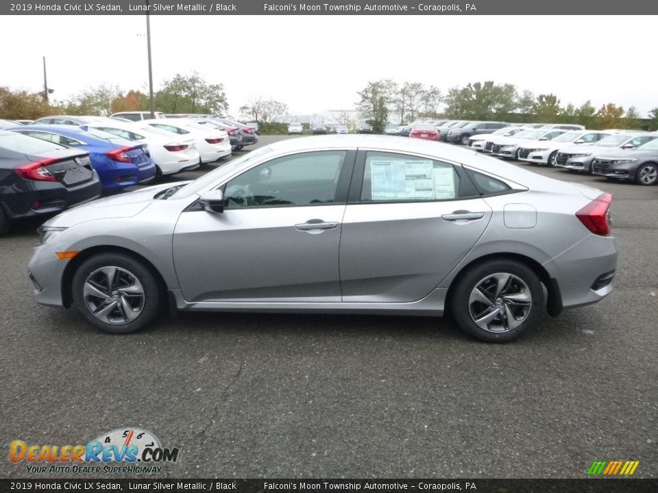 Lunar Silver Metallic 2019 Honda Civic LX Sedan Photo #2