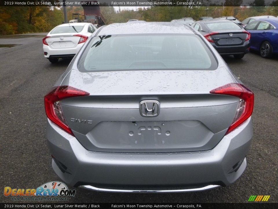 2019 Honda Civic LX Sedan Lunar Silver Metallic / Black Photo #4