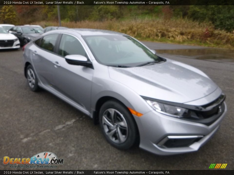 2019 Honda Civic LX Sedan Lunar Silver Metallic / Black Photo #6