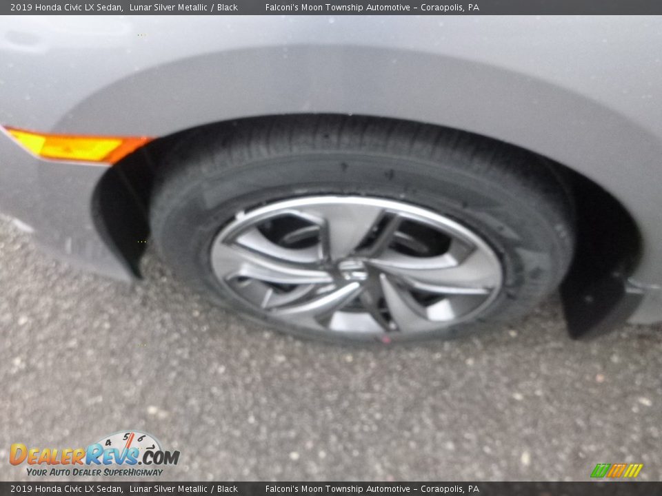 2019 Honda Civic LX Sedan Lunar Silver Metallic / Black Photo #8