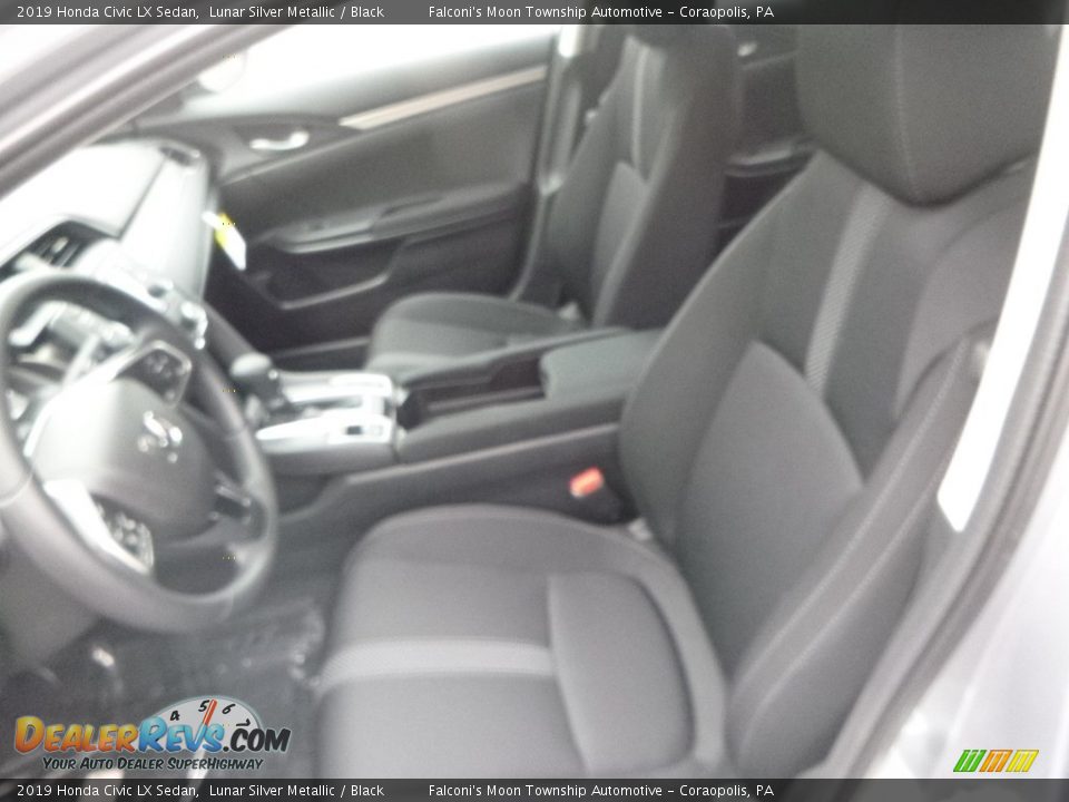 2019 Honda Civic LX Sedan Lunar Silver Metallic / Black Photo #9