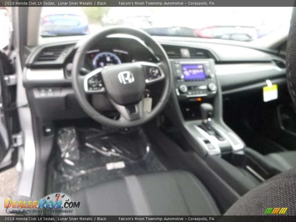 2019 Honda Civic LX Sedan Lunar Silver Metallic / Black Photo #11