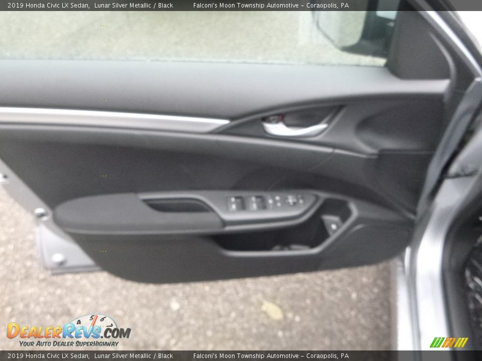2019 Honda Civic LX Sedan Lunar Silver Metallic / Black Photo #12