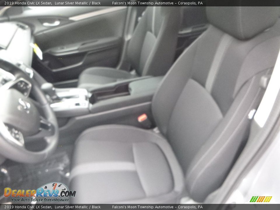 2019 Honda Civic LX Sedan Lunar Silver Metallic / Black Photo #13
