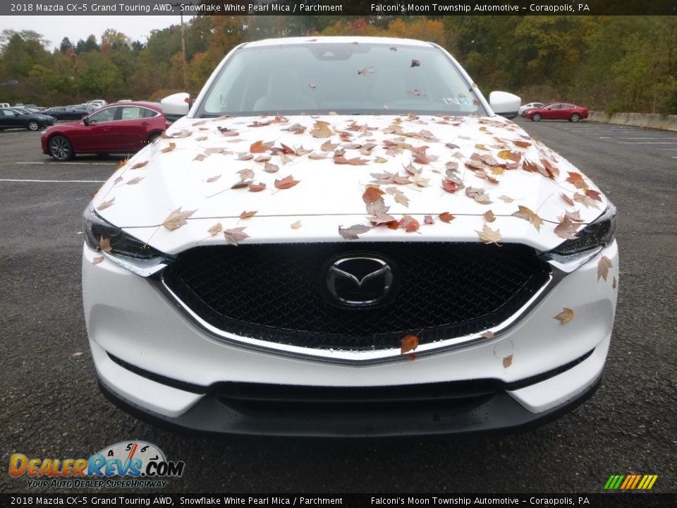 2018 Mazda CX-5 Grand Touring AWD Snowflake White Pearl Mica / Parchment Photo #4