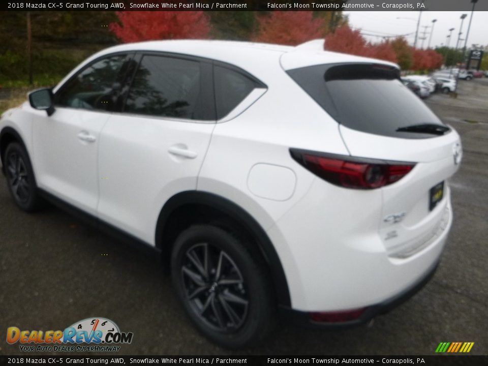 2018 Mazda CX-5 Grand Touring AWD Snowflake White Pearl Mica / Parchment Photo #6