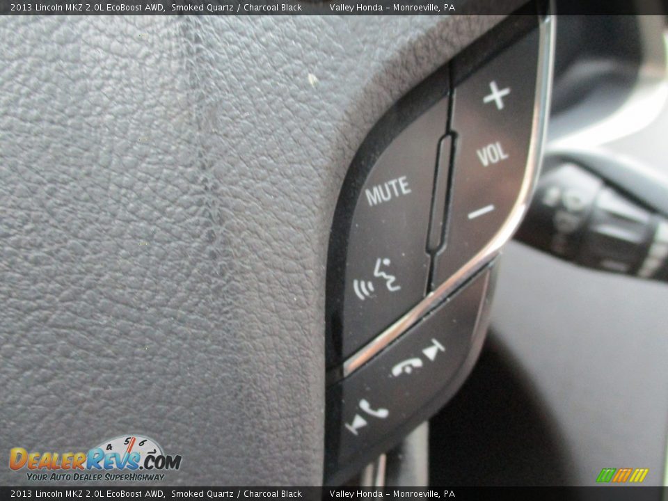 2013 Lincoln MKZ 2.0L EcoBoost AWD Smoked Quartz / Charcoal Black Photo #17