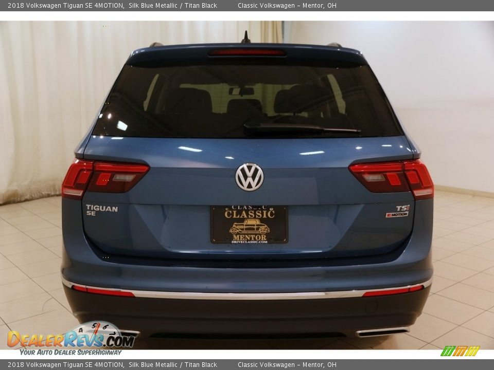 2018 Volkswagen Tiguan SE 4MOTION Silk Blue Metallic / Titan Black Photo #21