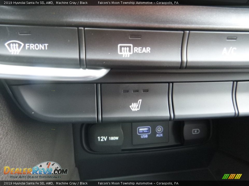 2019 Hyundai Santa Fe SEL AWD Machine Gray / Black Photo #15