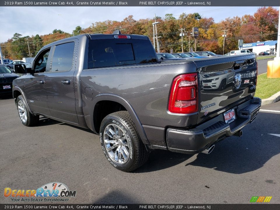 2019 Ram 1500 Laramie Crew Cab 4x4 Granite Crystal Metallic / Black Photo #4