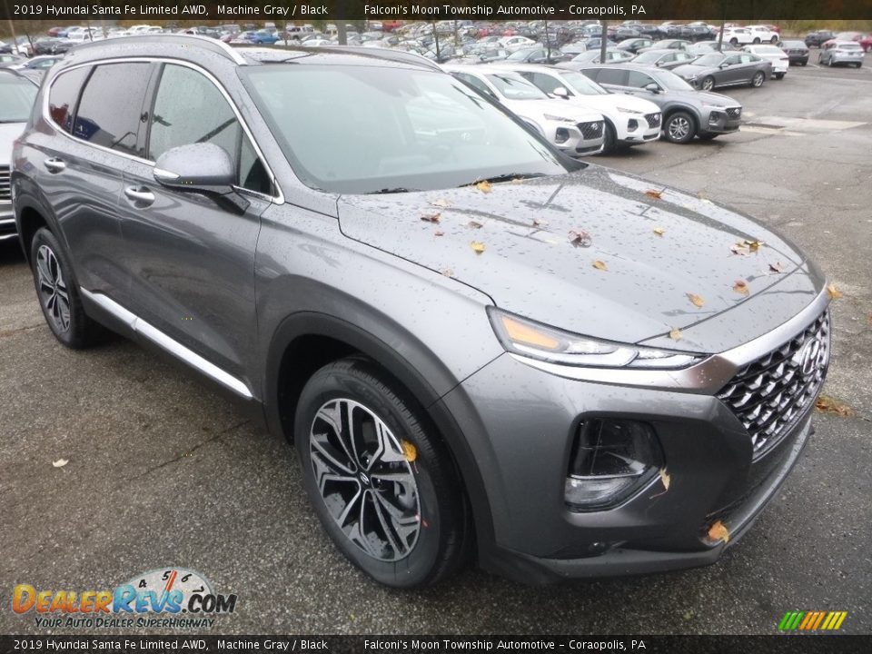 Front 3/4 View of 2019 Hyundai Santa Fe Limited AWD Photo #3