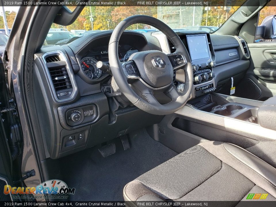 2019 Ram 1500 Laramie Crew Cab 4x4 Granite Crystal Metallic / Black Photo #7