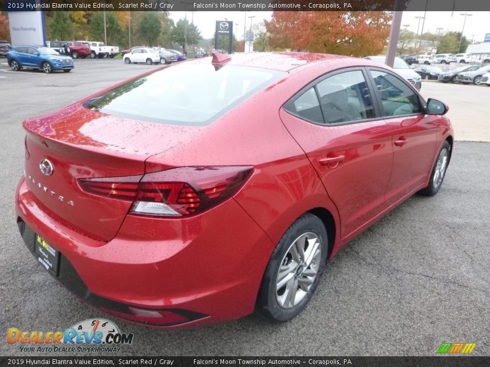 2019 Hyundai Elantra Value Edition Scarlet Red / Gray Photo #2