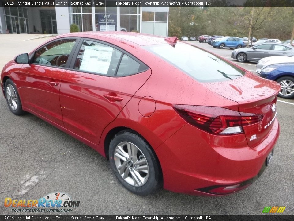 2019 Hyundai Elantra Value Edition Scarlet Red / Gray Photo #6
