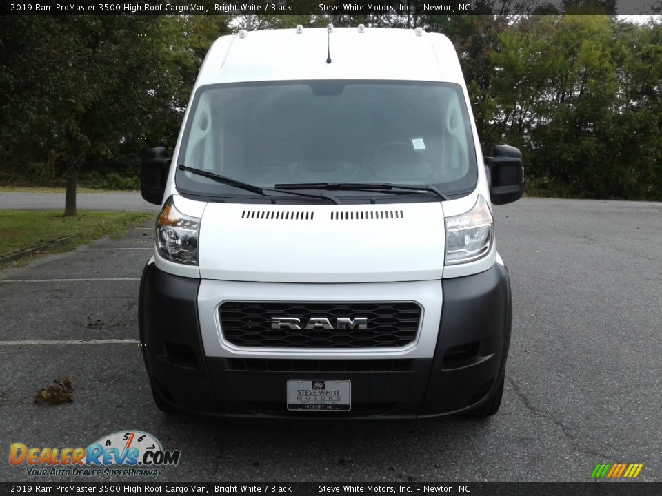 2019 Ram ProMaster 3500 High Roof Cargo Van Bright White / Black Photo #3