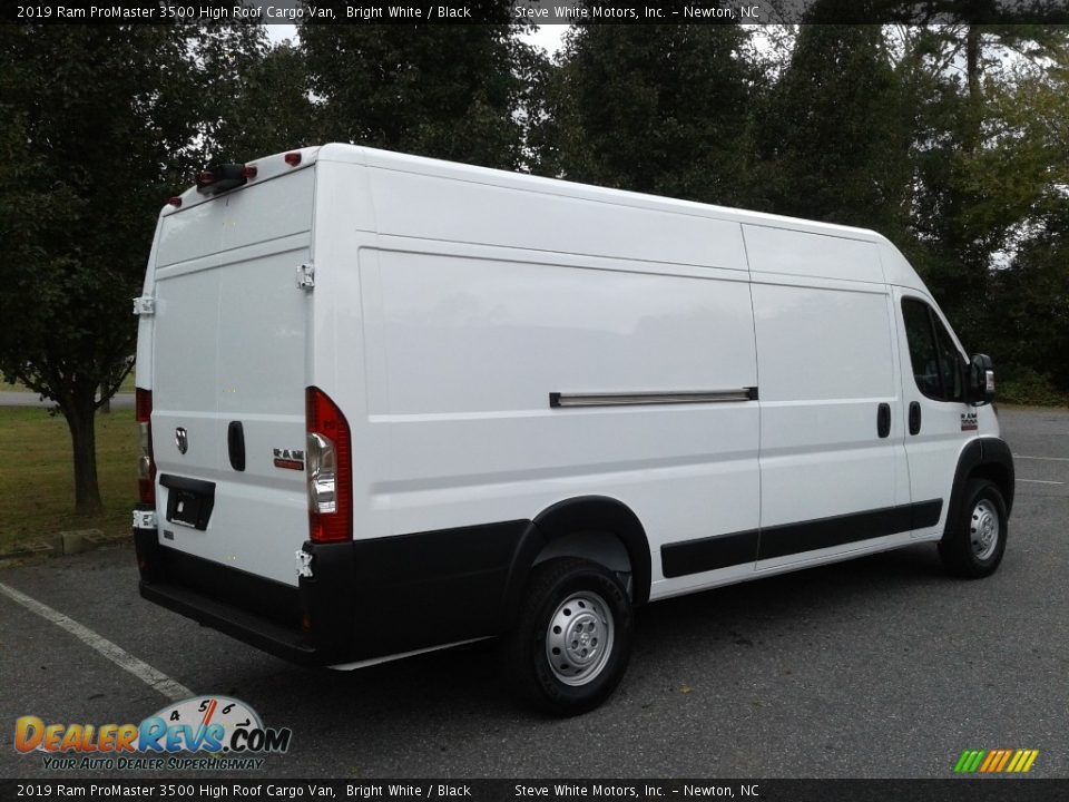 2019 Ram ProMaster 3500 High Roof Cargo Van Bright White / Black Photo #6