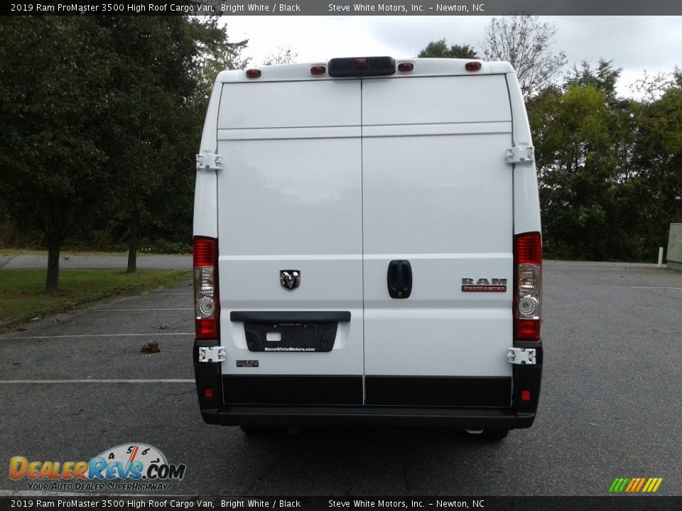 2019 Ram ProMaster 3500 High Roof Cargo Van Bright White / Black Photo #7