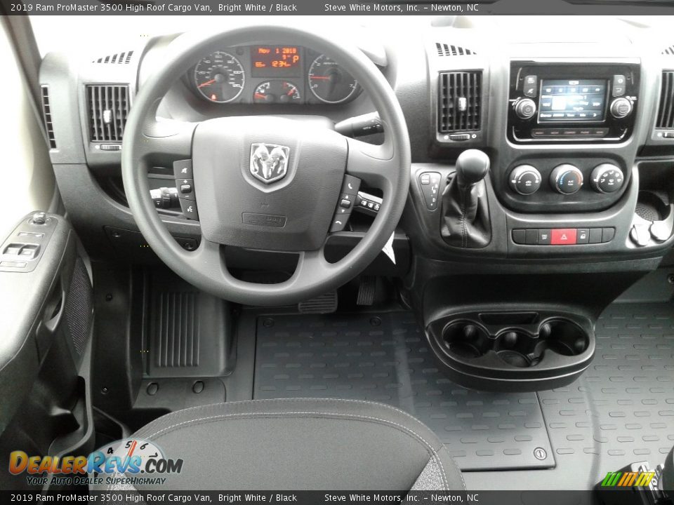 Dashboard of 2019 Ram ProMaster 3500 High Roof Cargo Van Photo #23