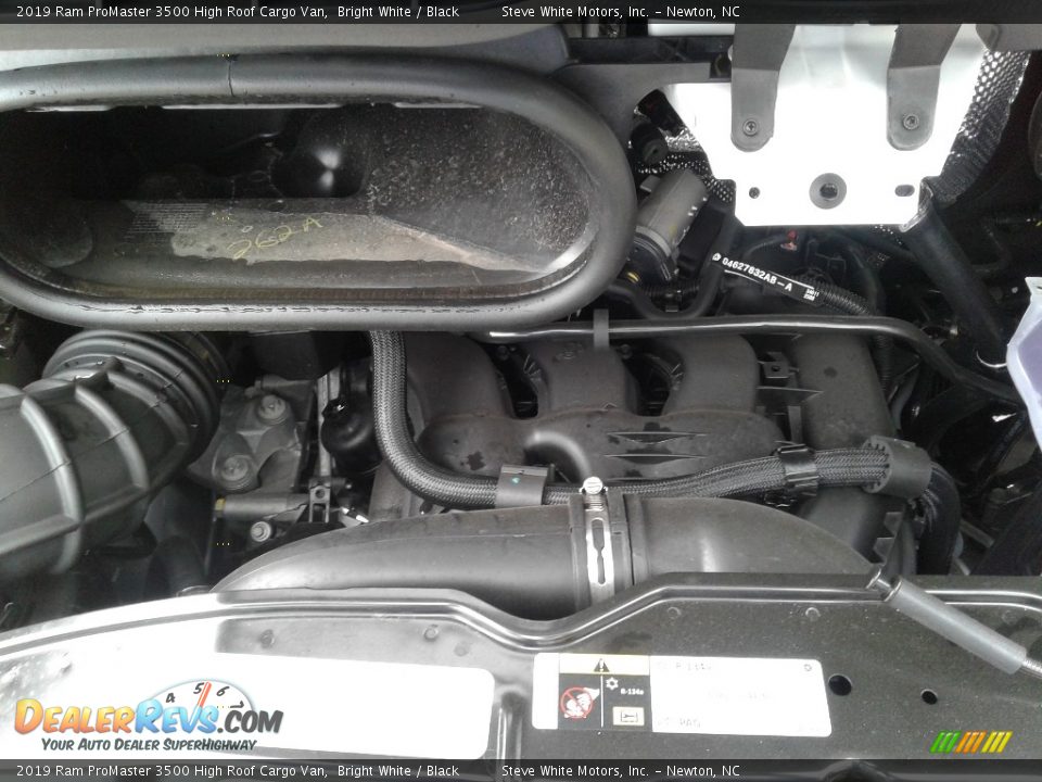 2019 Ram ProMaster 3500 High Roof Cargo Van Bright White / Black Photo #25