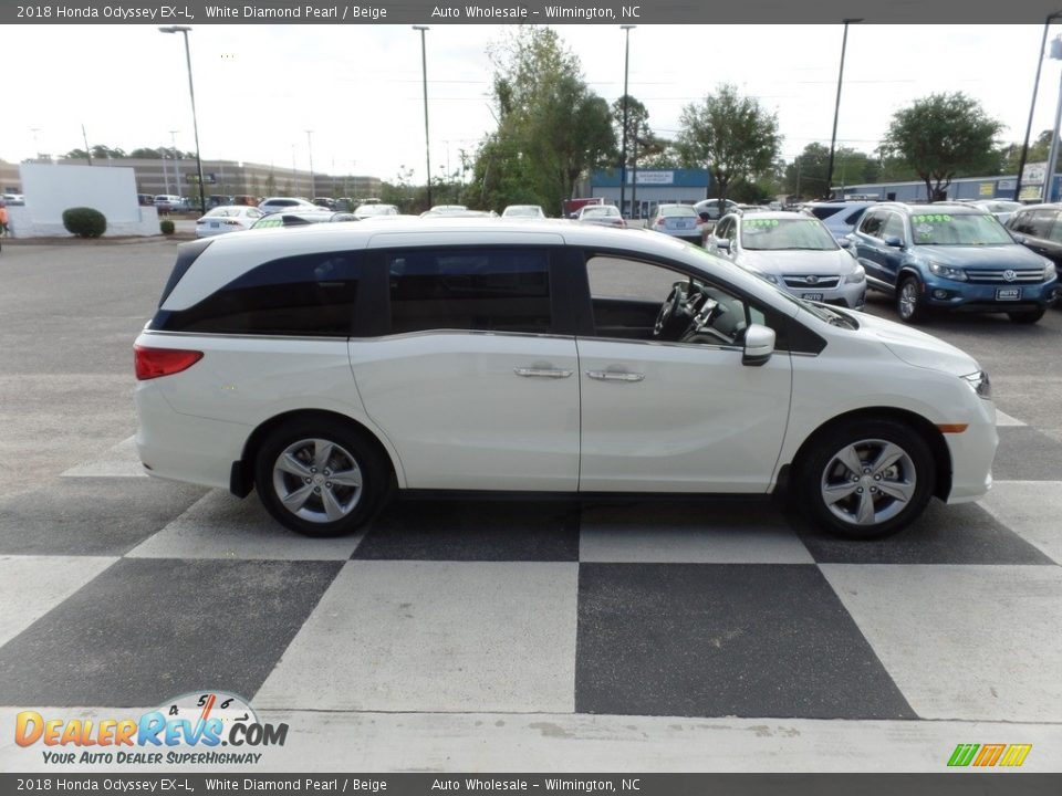 2018 Honda Odyssey EX-L White Diamond Pearl / Beige Photo #3
