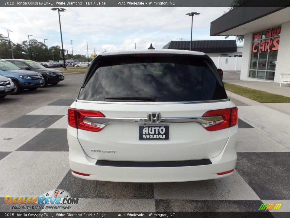 2018 Honda Odyssey EX-L White Diamond Pearl / Beige Photo #4