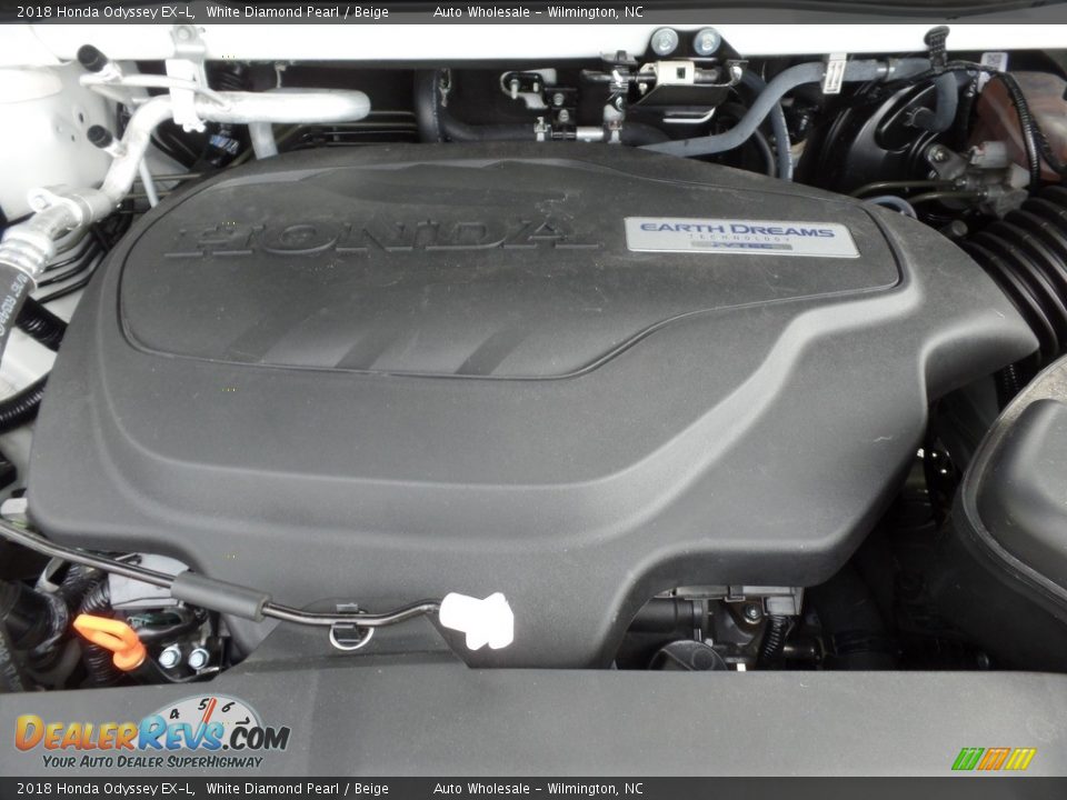 2018 Honda Odyssey EX-L White Diamond Pearl / Beige Photo #6