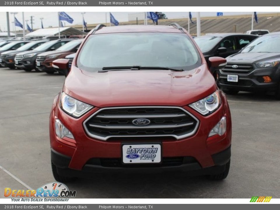 2018 Ford EcoSport SE Ruby Red / Ebony Black Photo #2