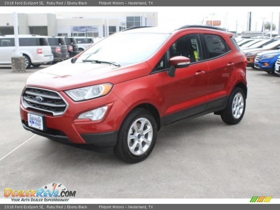 2018 Ford EcoSport SE Ruby Red / Ebony Black Photo #3