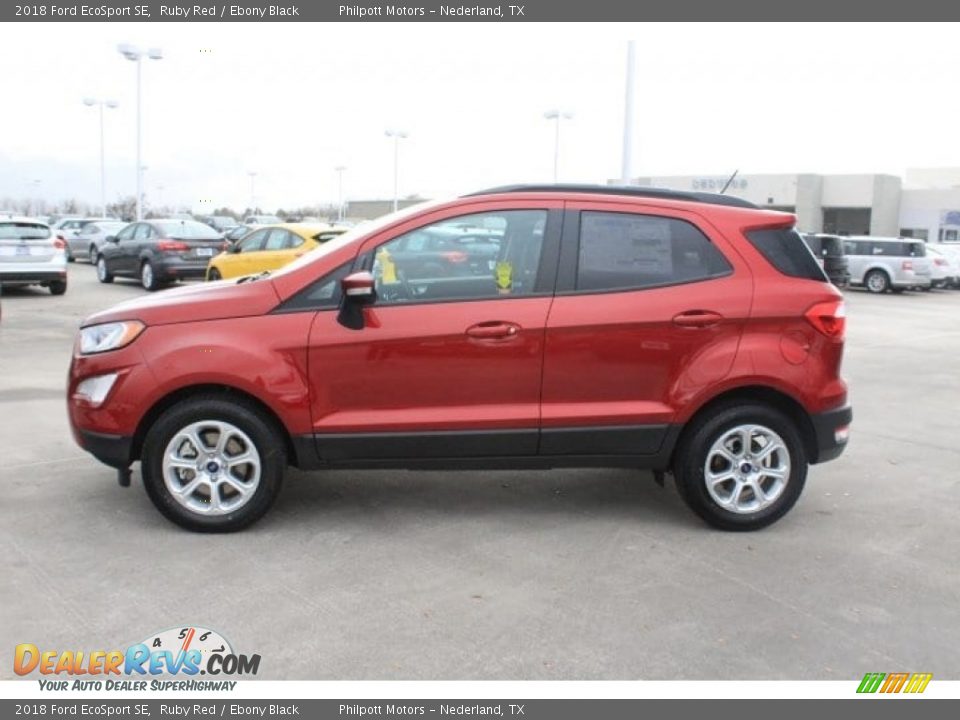 2018 Ford EcoSport SE Ruby Red / Ebony Black Photo #4