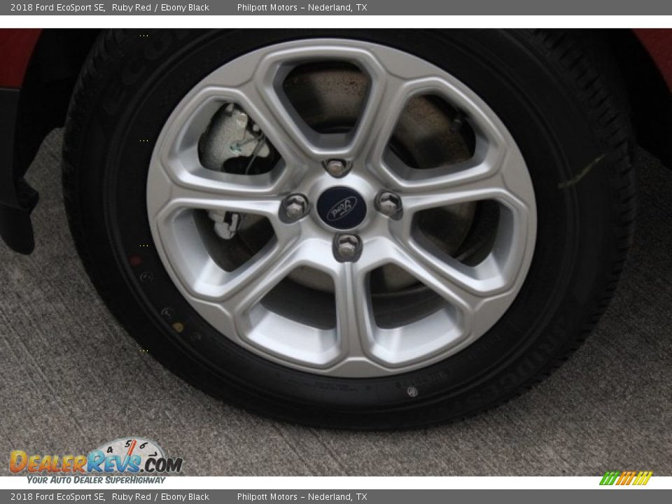 2018 Ford EcoSport SE Ruby Red / Ebony Black Photo #5