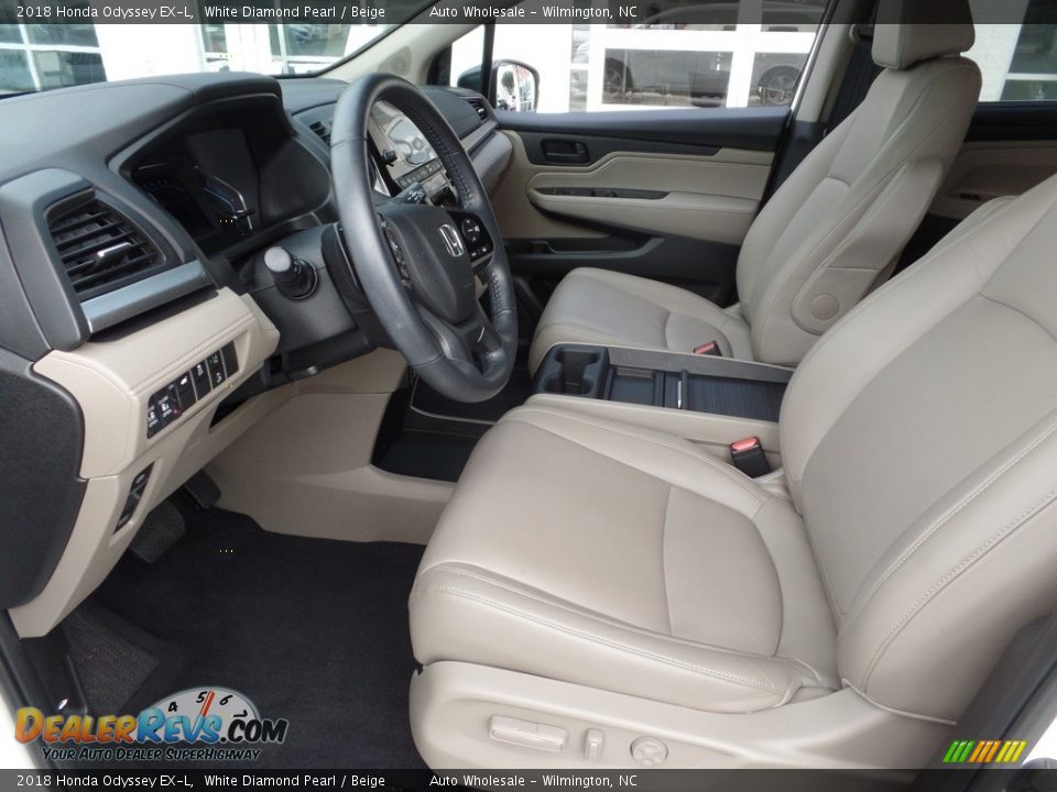 2018 Honda Odyssey EX-L White Diamond Pearl / Beige Photo #10